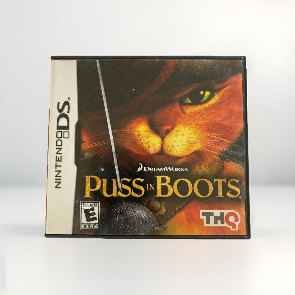 Nintendo DS Game Card with case and Inserts PUSS IN BOOTS GAME Retro Kids